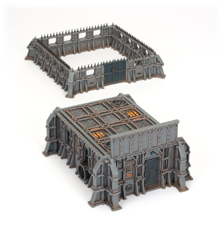 Warhammer 40K Battlezone Fronteris STK Habitatbunker und Palisaden Gelände für Warhammer 40K