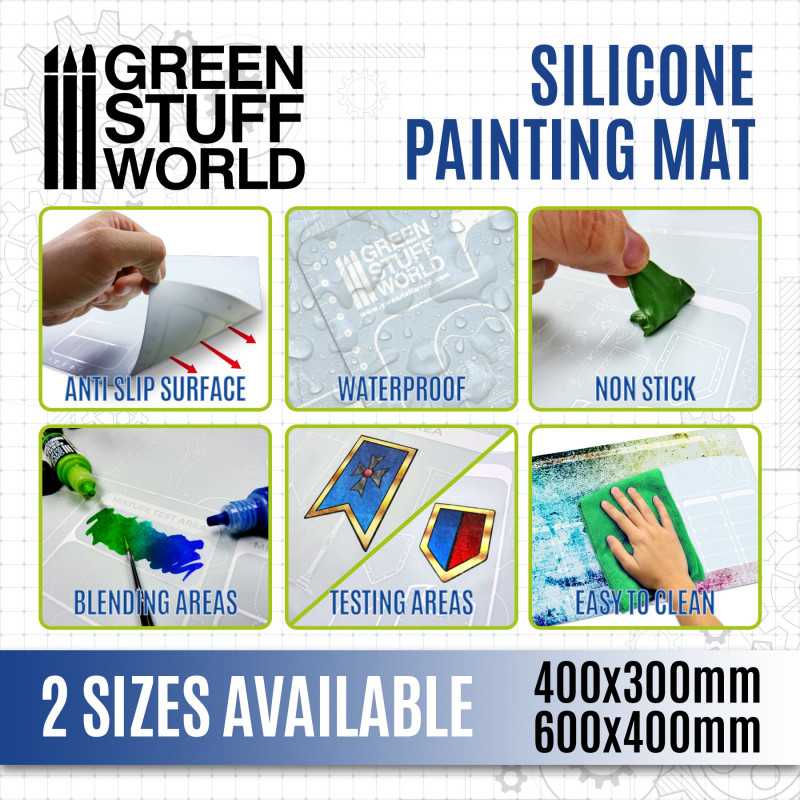 GreenstuffWorld Silikon-Malmatte 400x300mm