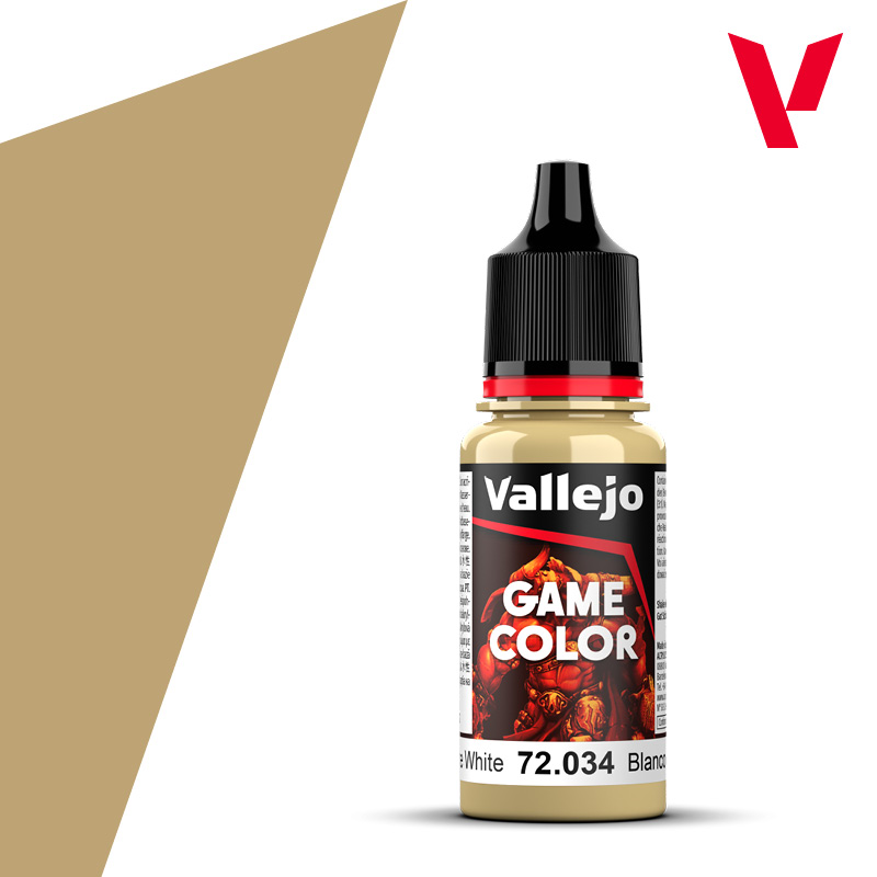 VALLEJO Game Color Bone White 72.034 18ml Dropper Bottle