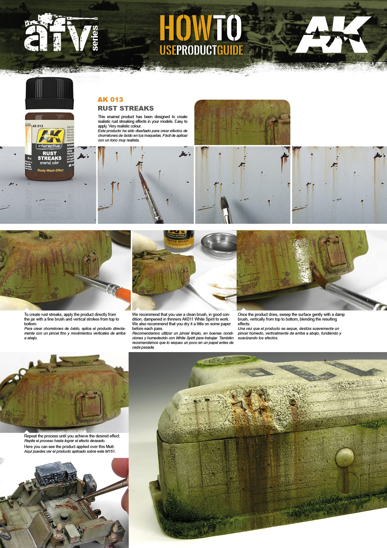 AK Interactive - Rost-Streifen Rust Streaks