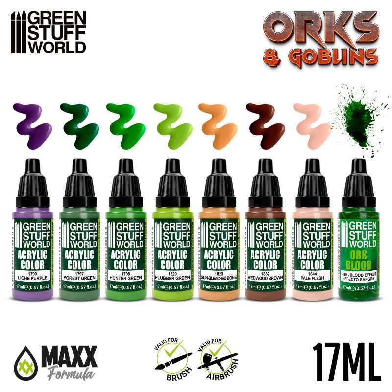 GreenStuffWorld Farbset - Orks und Goblins