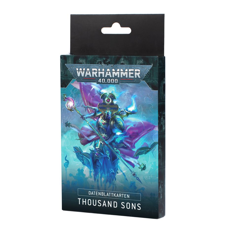 Warhammer 40K Datenblattkarten: Thousand Sons DEUTSCH