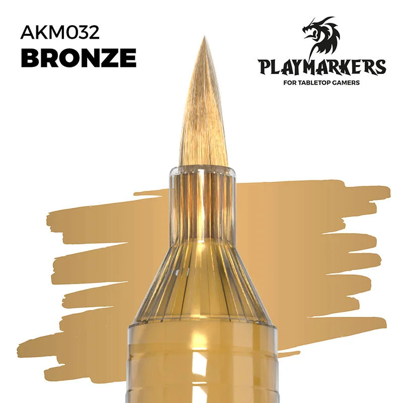 AK Interactive - PLAYMARKER - Bronze Acrylstift für Miniatur und Modellbaumalerei
