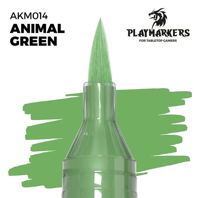 AK Interactive - PLAYMARKER - Animal Green Acrylstift für Miniatur und Modellbaumalerei