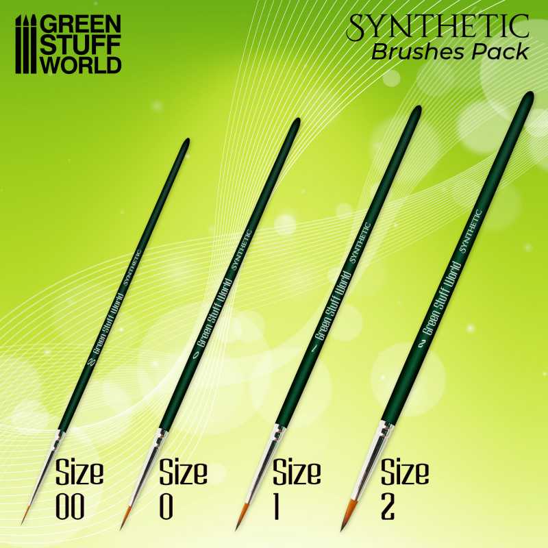 GreenStuffWorld GREEN SERIES Synthetisches Pinselset