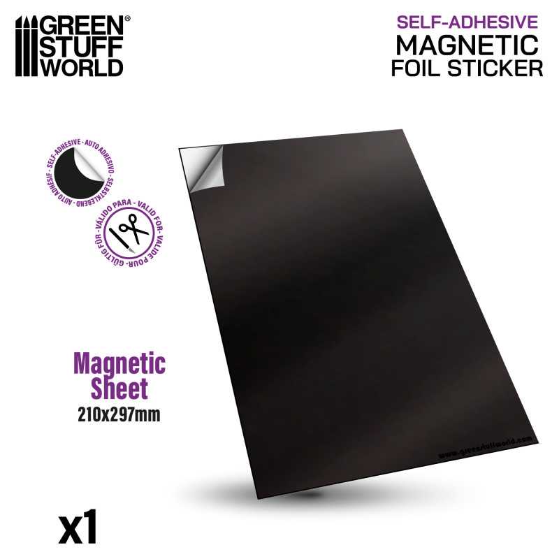 GreenStuffWorld Magnetfolie Selbstklebend zuschneidbar