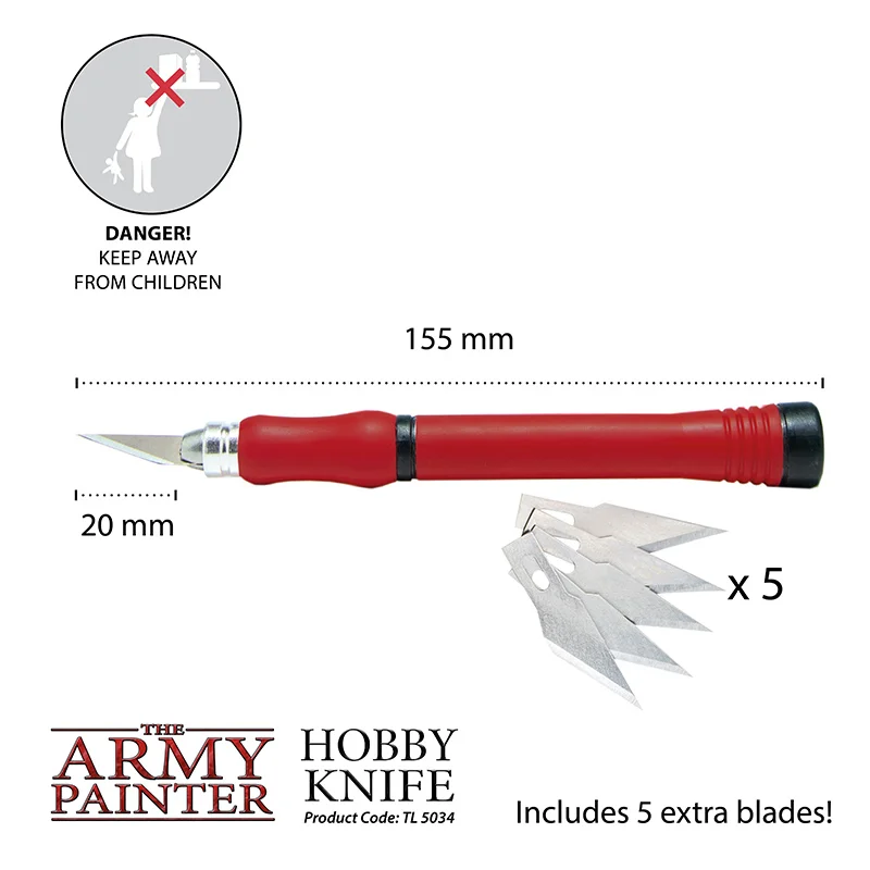 The Army Painter - Modellbaumesser Bastelmesse mit 5 Klingen