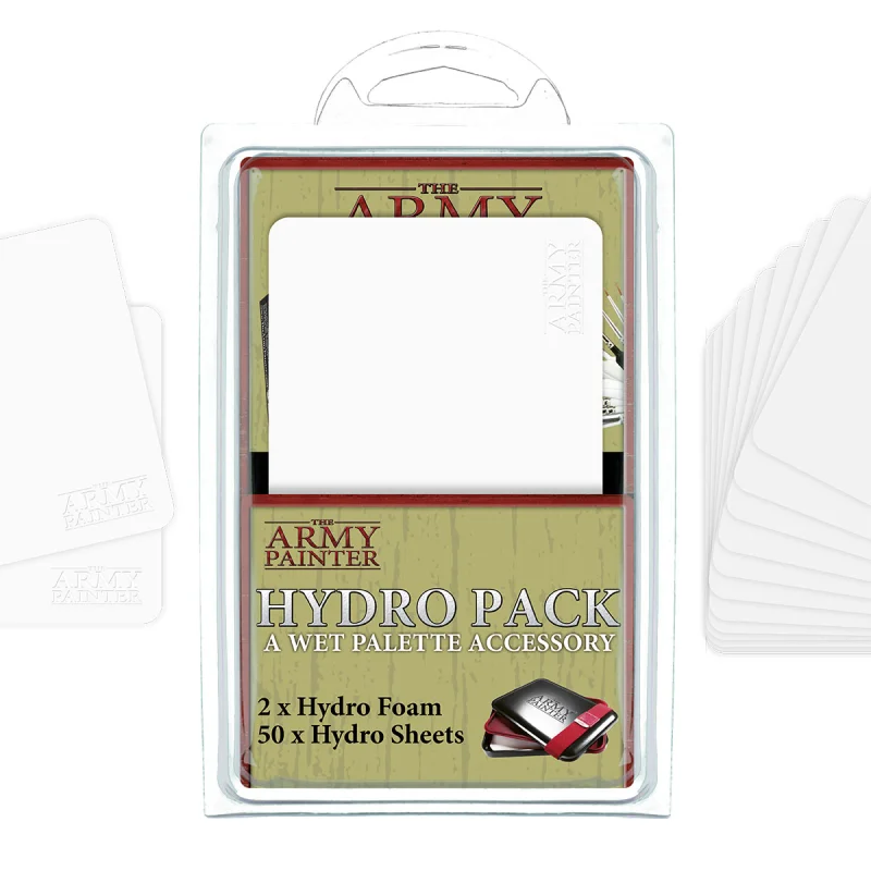 The Army Painter - Hydro Pack Wetpalette 50 Hydro Sheets und 2 Schwämme