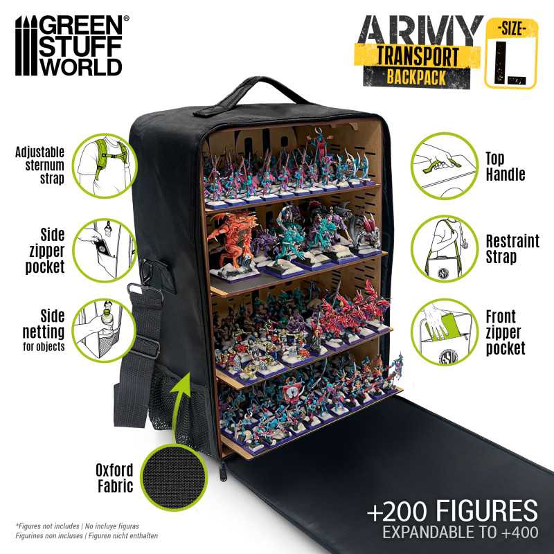 GreenStuffWorld Figurentragetasche - Rucksack L