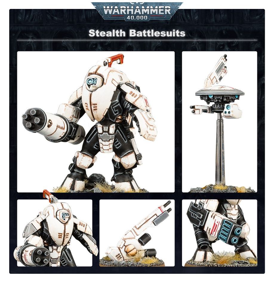 Warhammer 40K XV25 Geist-Kampfanzüge des Sternenreich der T'au