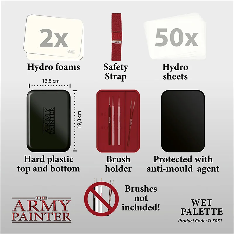 The Army Painter - Wetpalette für Modellbau und Miniaturenmalerei mit Acryfarben