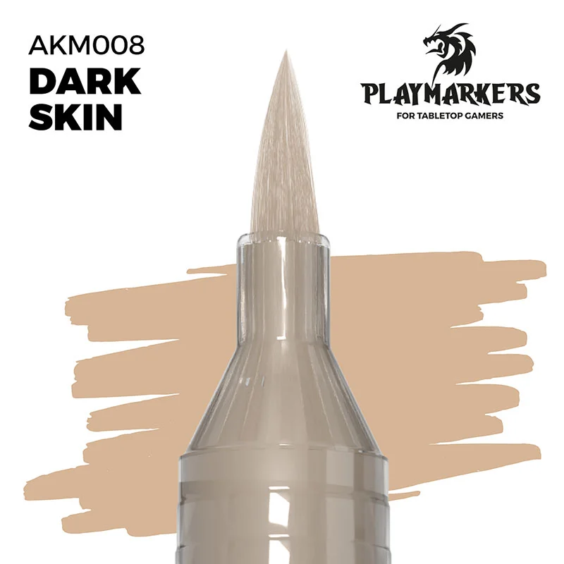 AK Interactive - PLAYMARKER - Dark Skin Acrylstift für Miniatur und Modellbaumalerei