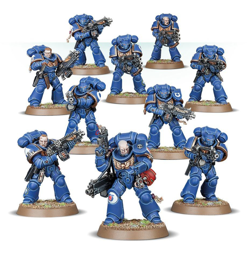 Warhammer 40K Intercessortrupp der Spacemarines