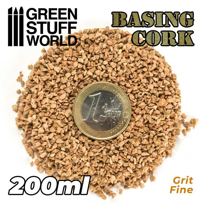 GreenStuffWorld Natur-Korkschrot dünne Körnung 0'5 - 2 mm - 200ml
