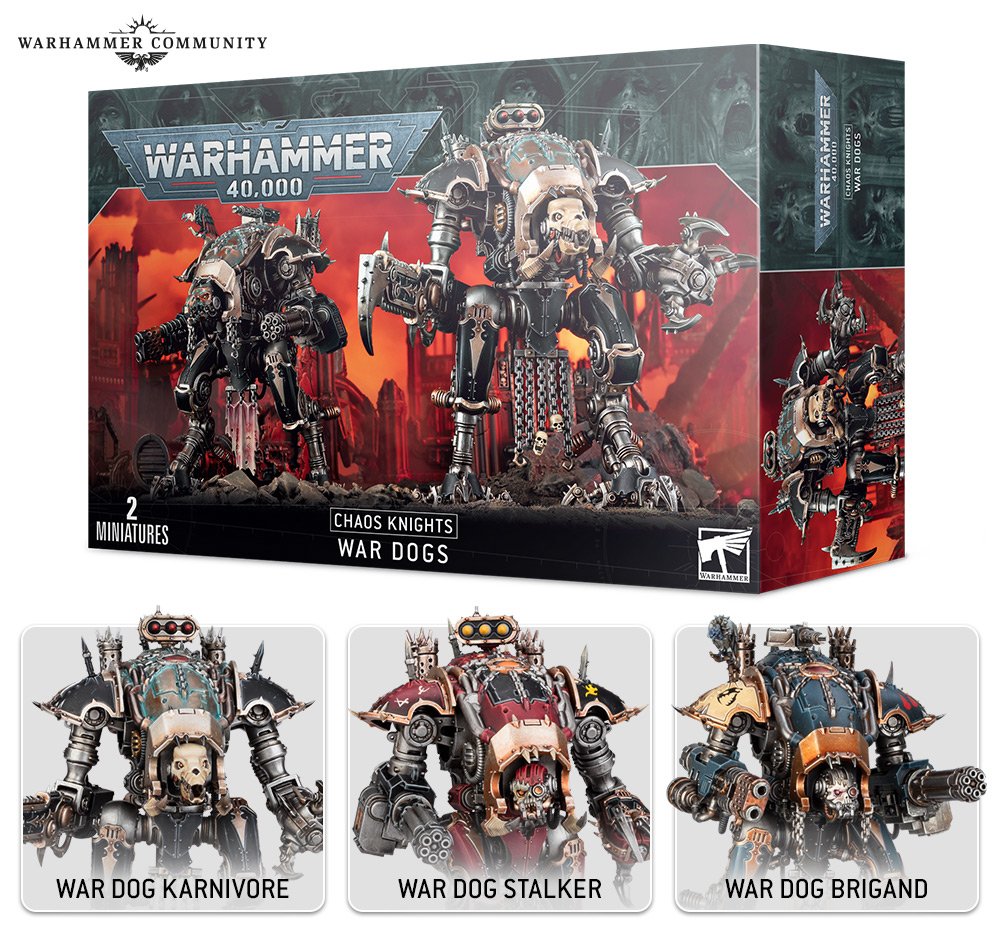 Warhammer 40K Wardogs / Kriegshunde der Chaos Knights