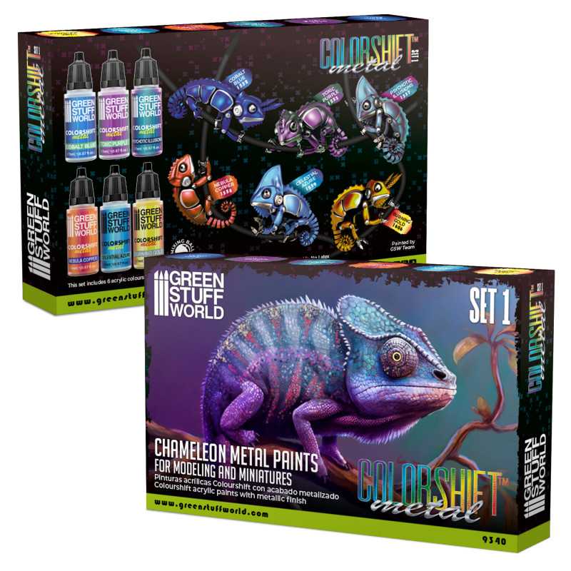 GreenStuffWorld Chameleon-Metallfarben Farben Set 1
