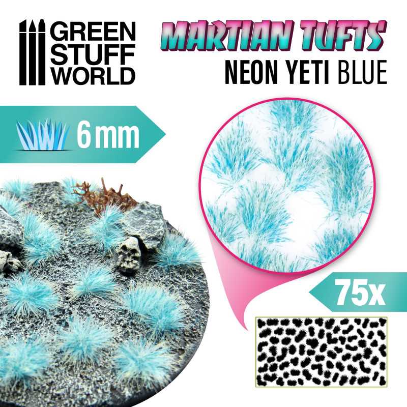 GreenStuffWorld Marsgrasbüschel - NEON YETI BLUE