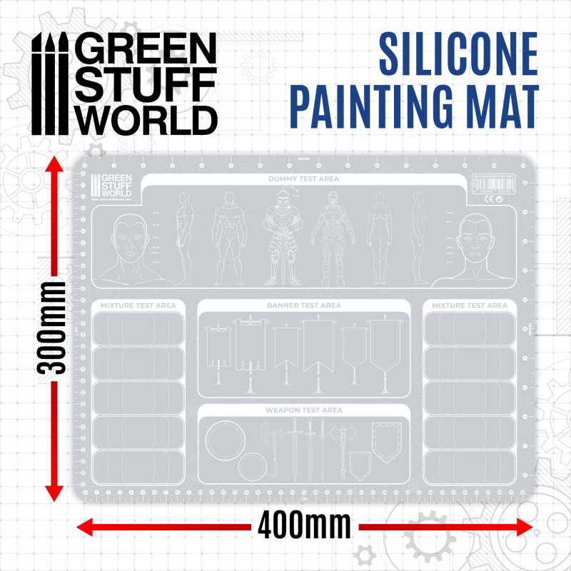 GreenstuffWorld Silikon-Malmatte 400x300mm