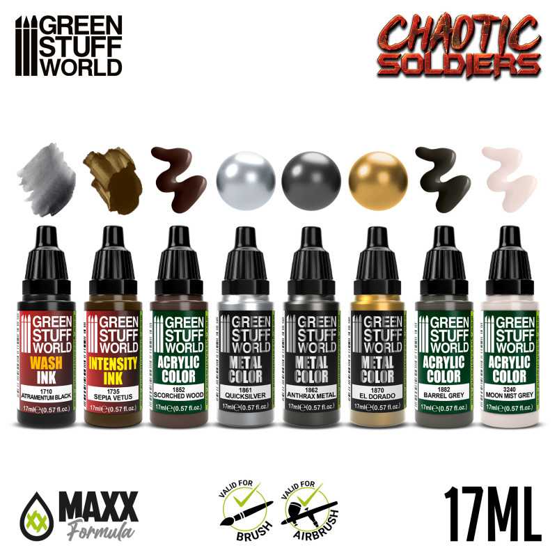 GreenStuffWorld Farbset - Chaotic Soldier
