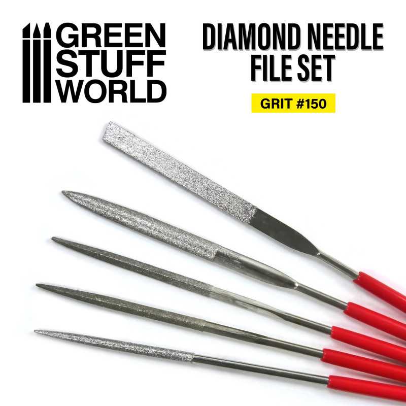 GreenStuffWorld Diamant-Feilen Modellbau - Körnung 150