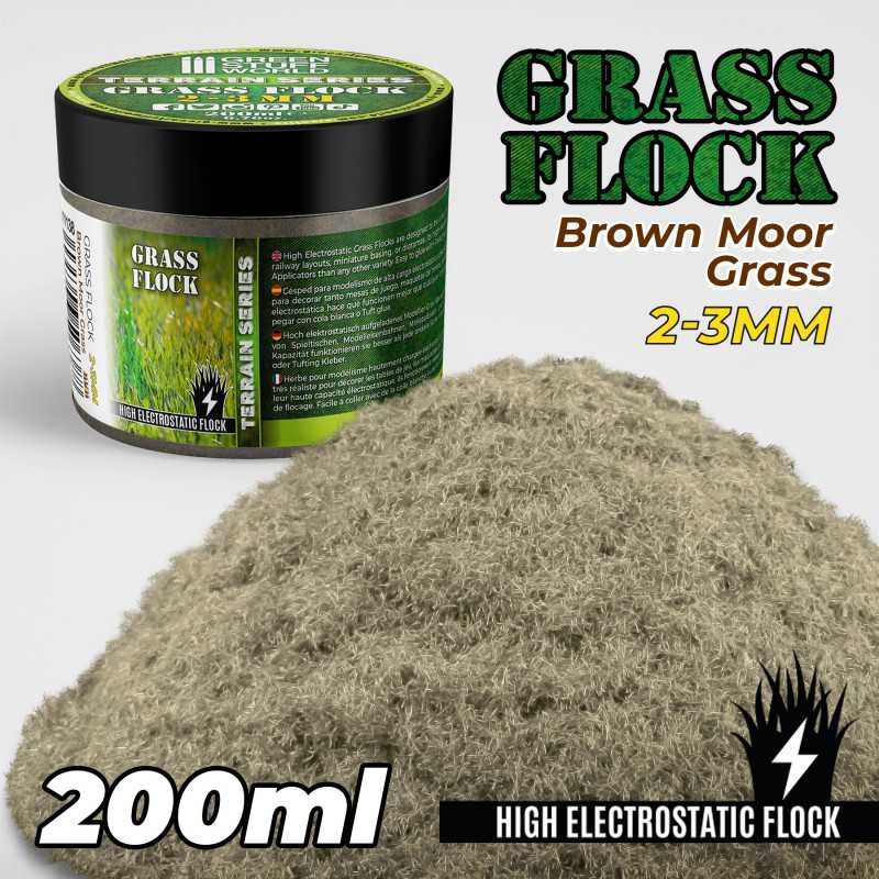 GreenStuffWorld Grasfasern 2-3mm - Brown Moor Grass 200 ml