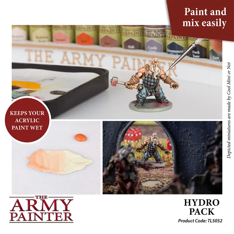 The Army Painter - Hydro Pack Wetpalette 50 Hydro Sheets und 2 Schwämme
