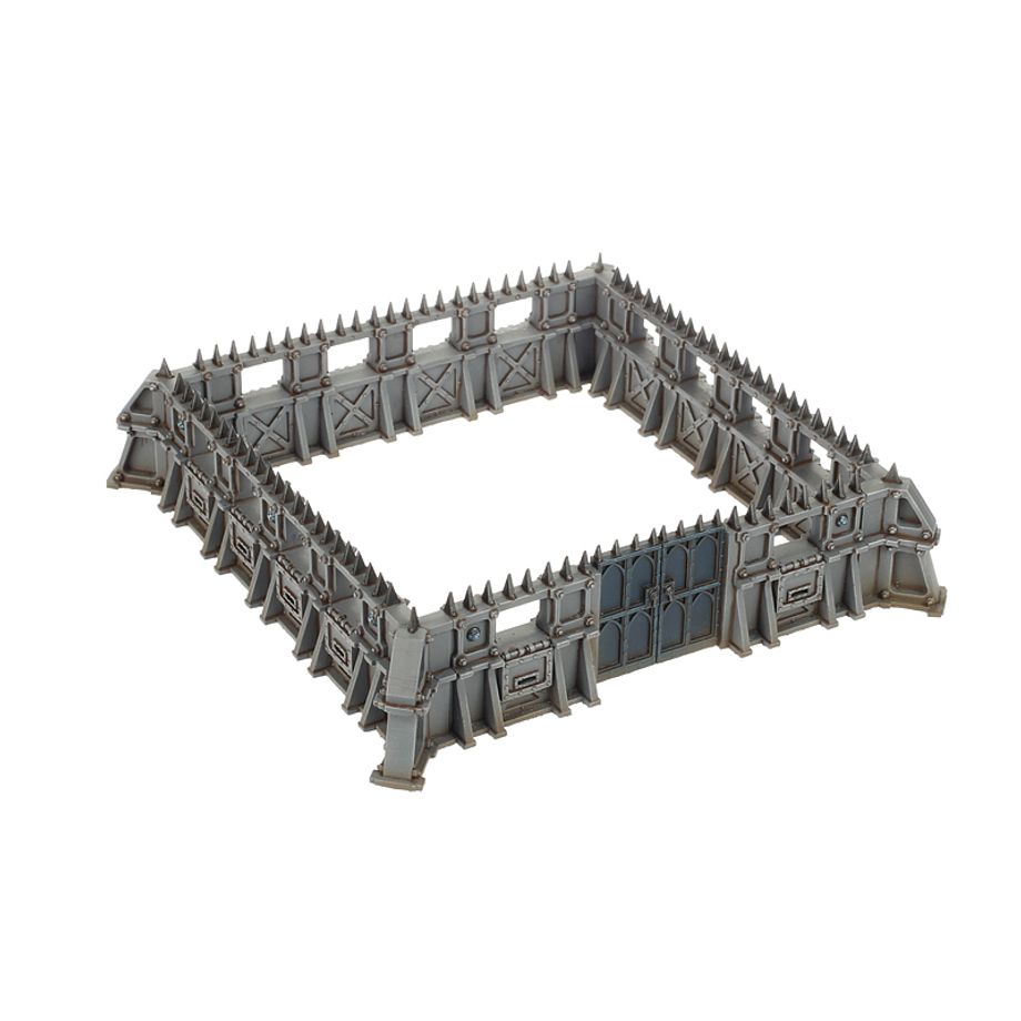 Warhammer 40K Battlezone Fronteris STK Habitatbunker und Palisaden Gelände für Warhammer 40K