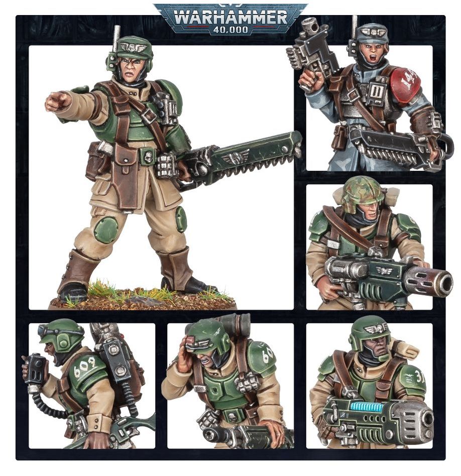 Warhammer 40K cadianische Stoßtruppen der imperialen Armee