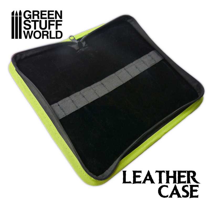 GreenStuffWorld Premium Kunstledertasche für Werkzeuge und Pinsel
