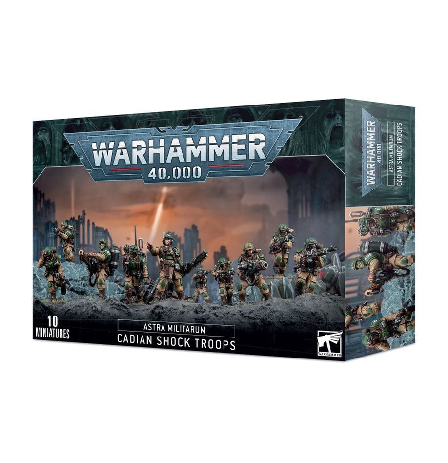 Warhammer 40K cadianische Stoßtruppen der imperialen Armee