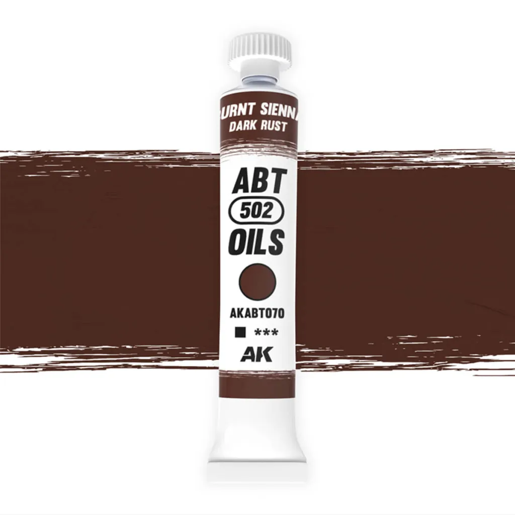 AK Interactive - ABT 502 Ölfarbe Burned Sienna Dark Rust gebranntes Sienna dunkler Rost AKABT070