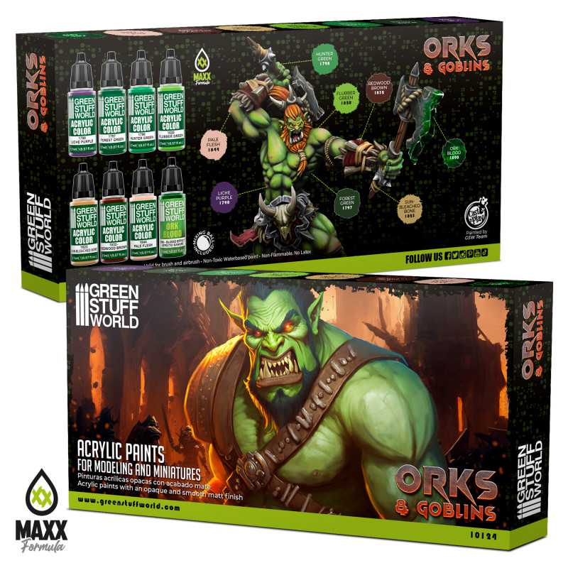 GreenStuffWorld Farbset - Orks und Goblins