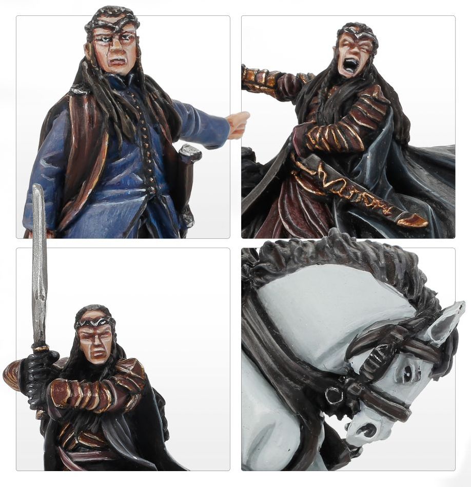 Middle-earth™ Elrond™ und Lindir, Fürsten von Bruchtal™ Herr der Ringe Tabletop
