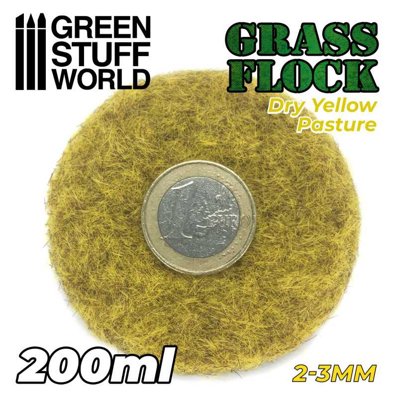 GreenStuffWorld Grasfasern 2-3mm - DRY YELLOW PASTURE 200 ml