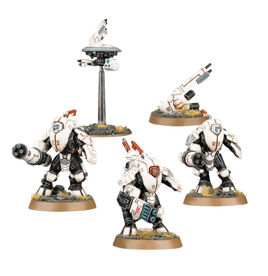 Warhammer 40K XV25 Geist-Kampfanzüge des Sternenreich der T'au