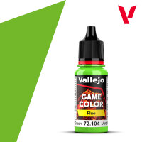 VALLEJO Game Color Fluorescent Green 72.104 18ml Dropper...