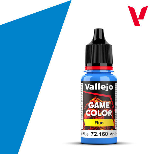 VALLEJO Game Color Fluorescent Blue 72.160 18ml Dropper Bottle