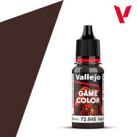 VALLEJO Game Color Charred Brown 72.045 18ml Dropper Bottle