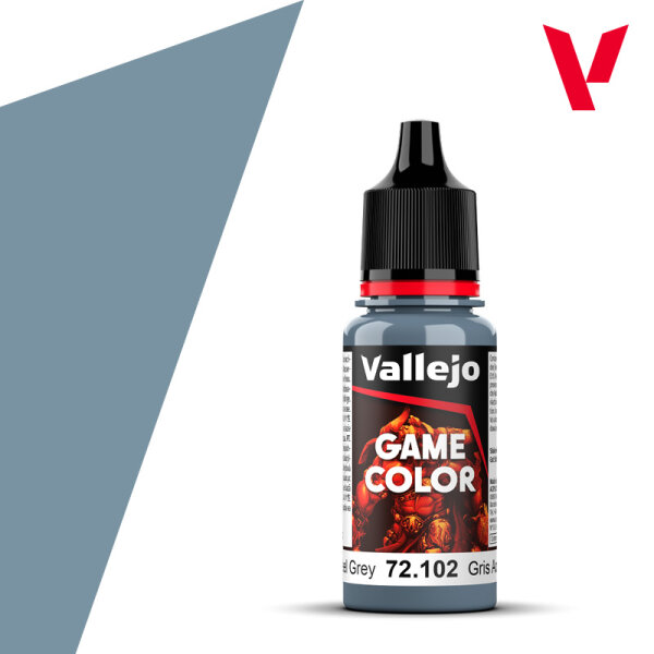VALLEJO Game Color Steel Grey 72.102 18ml Dropper Bottle