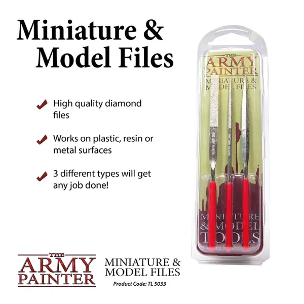The Army Painter - Modellbaufeilen Miniaturen Feilenset 3 Stück