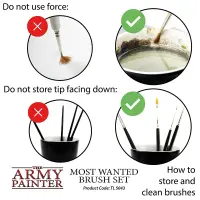 The Army Painter - Bestseller Pinsel Set Echthaar Most Wanted Brush Set 3 Stück