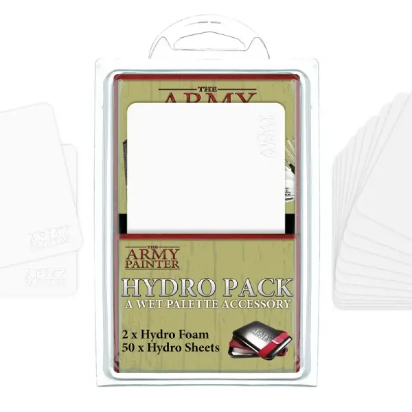 The Army Painter - Hydro Pack Wetpalette 50 Hydro Sheets und 2 Schwämme