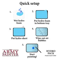 The Army Painter - Hydro Pack Wetpalette 50 Hydro Sheets und 2 Schwämme
