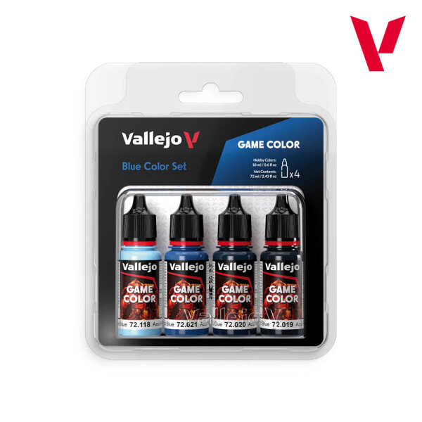 VALLEJO Game Color Blue Color Set 72.376