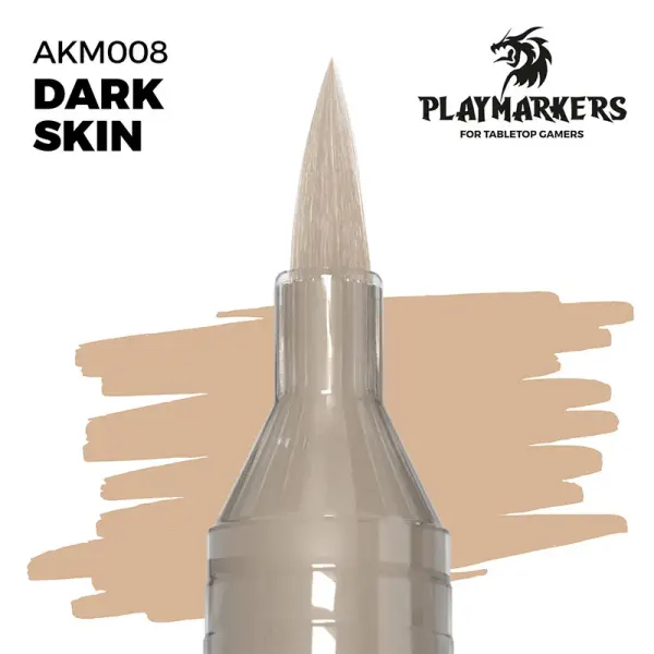 AK Interactive - PLAYMARKER - Dark Skin Acrylstift für Miniatur und Modellbaumalerei