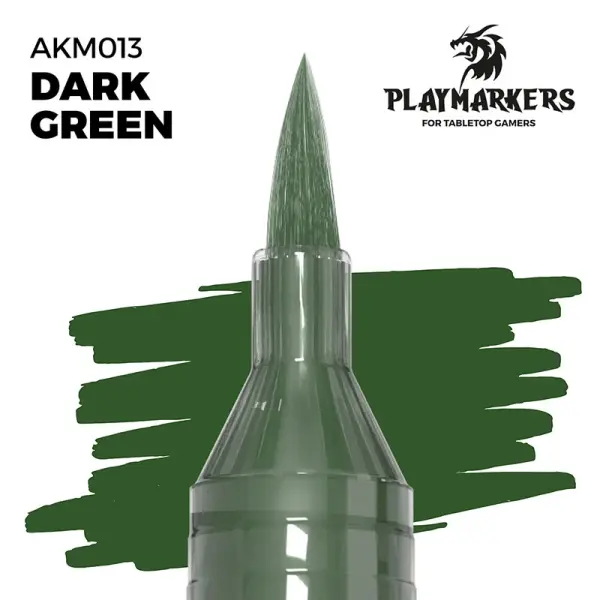 AK Interactive - PLAYMARKER - Dark Green Acrylstift für Miniatur und Modellbaumalerei