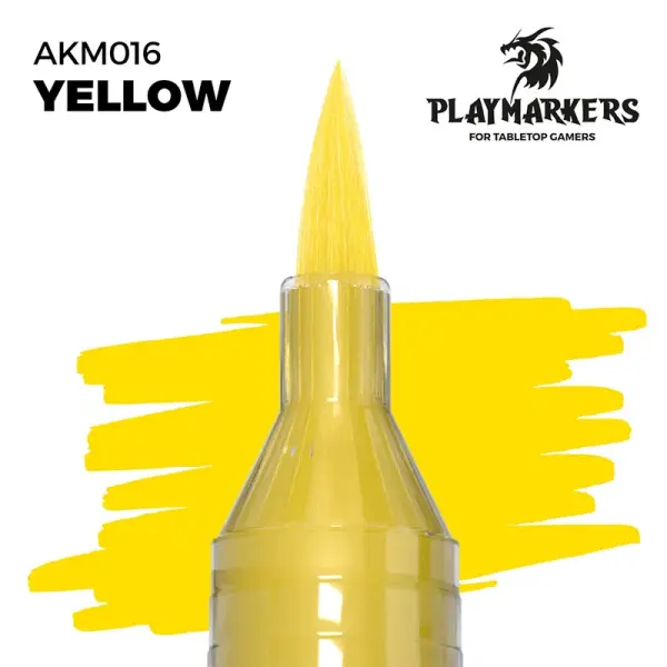 AK Interactive - PLAYMARKER - Yellow Acrylstift für Miniatur und Modellbaumalerei