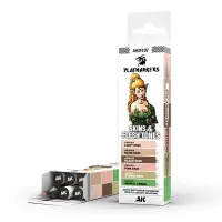AK Interactive - PLAYMARKER SET - SKIN & FLESH TONES...