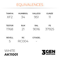 AK Interactive - 3GEN Acryl WHITE – INTENSE AK11001