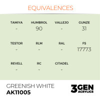 AK Interactive - 3GEN Acryl GREENISH WHITE – STANDARD AK11005